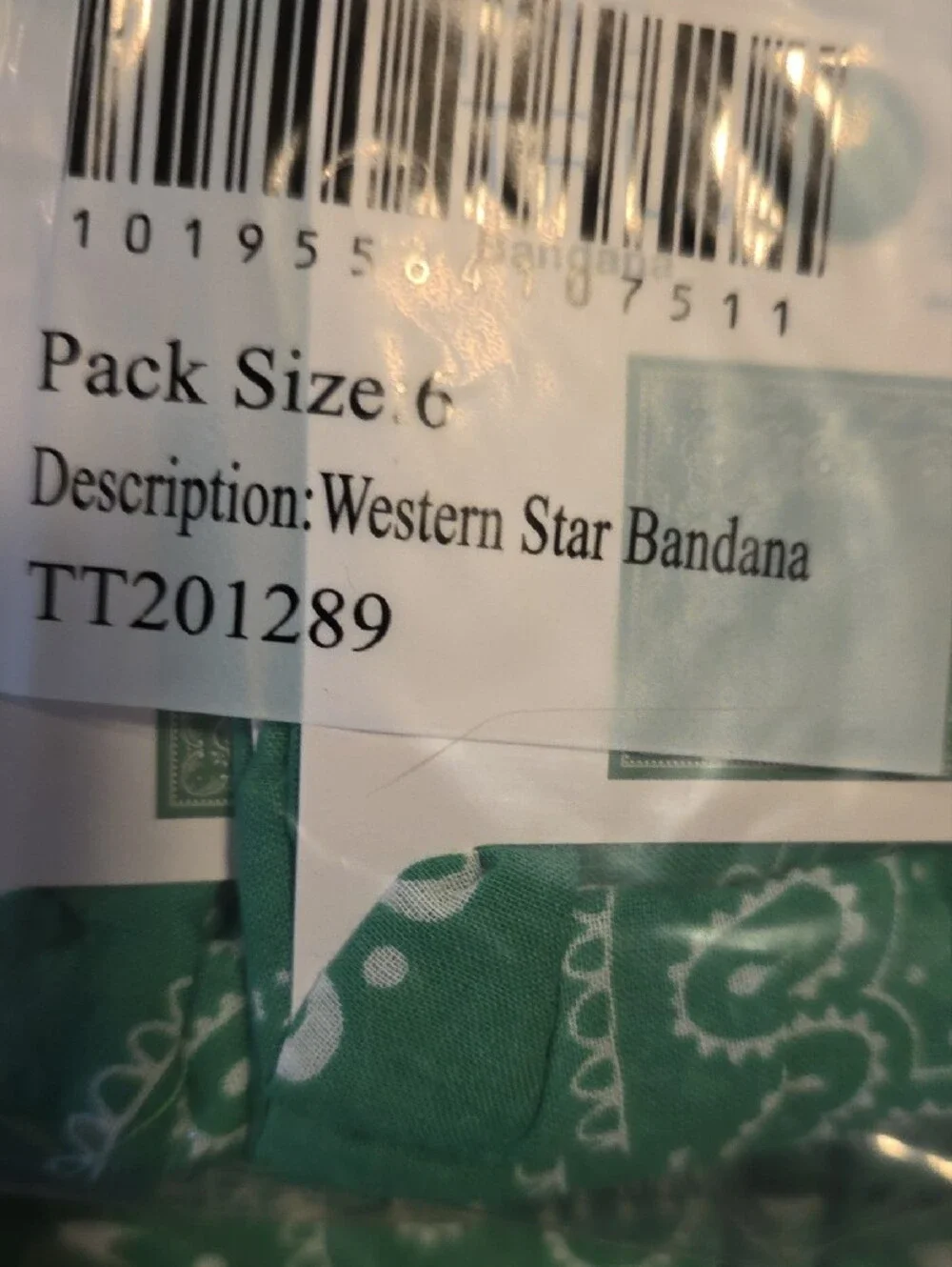 NWT Time and Tru Green Paisley Bandanas - Multi-Pack
